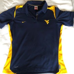 WVU NIKE dry fit WOMEN’S Polo shirt